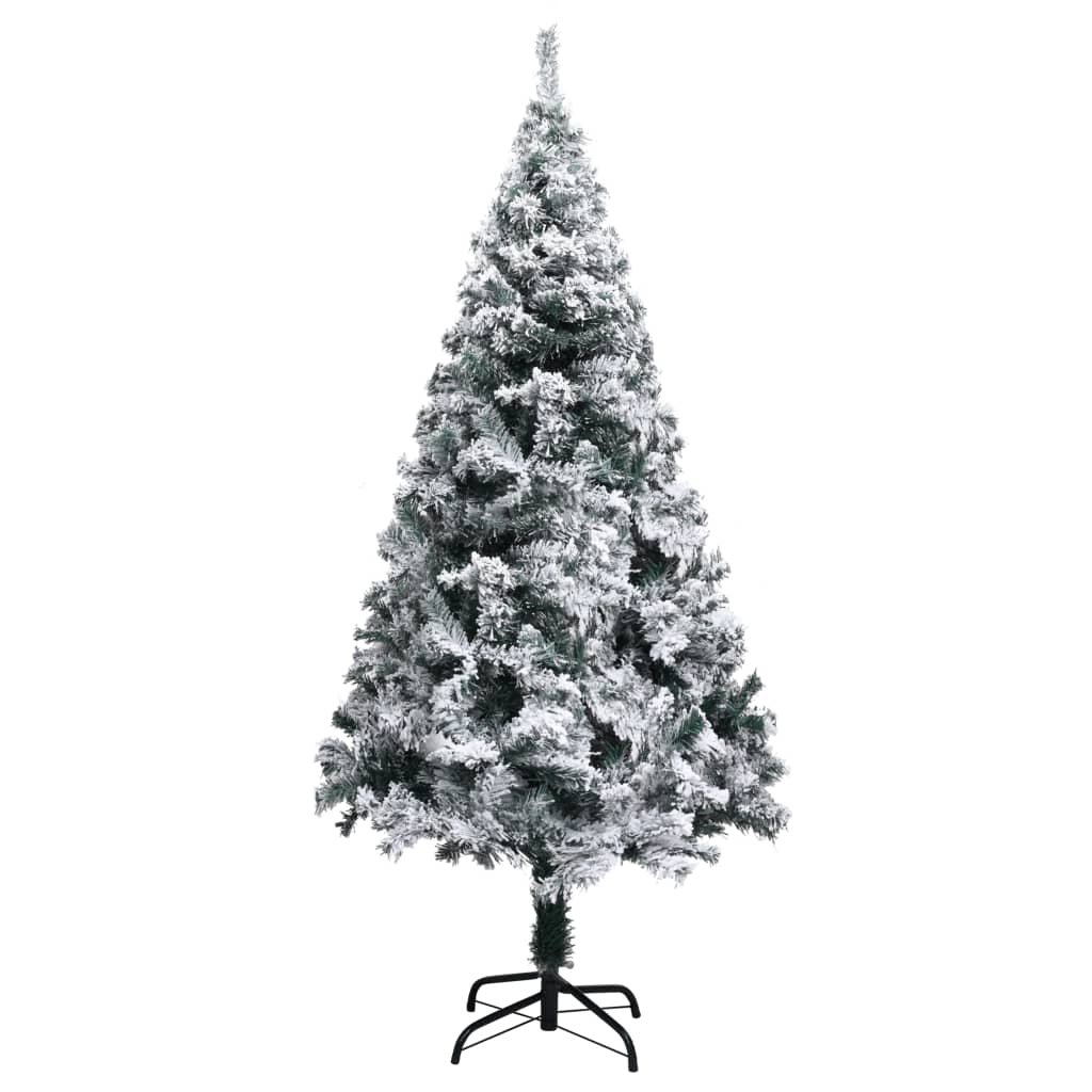 Kunstkerstboom Met Led's En Sneeuwvlokken 180 Cm Groen