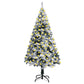 Kunstkerstboom Met Led's En Sneeuwvlokken 210 Cm Groen