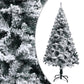 Kunstkerstboom Met Led's En Sneeuwvlokken 210 Cm Groen