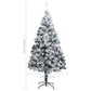 Kunstkerstboom Met Led's En Sneeuwvlokken 210 Cm Groen