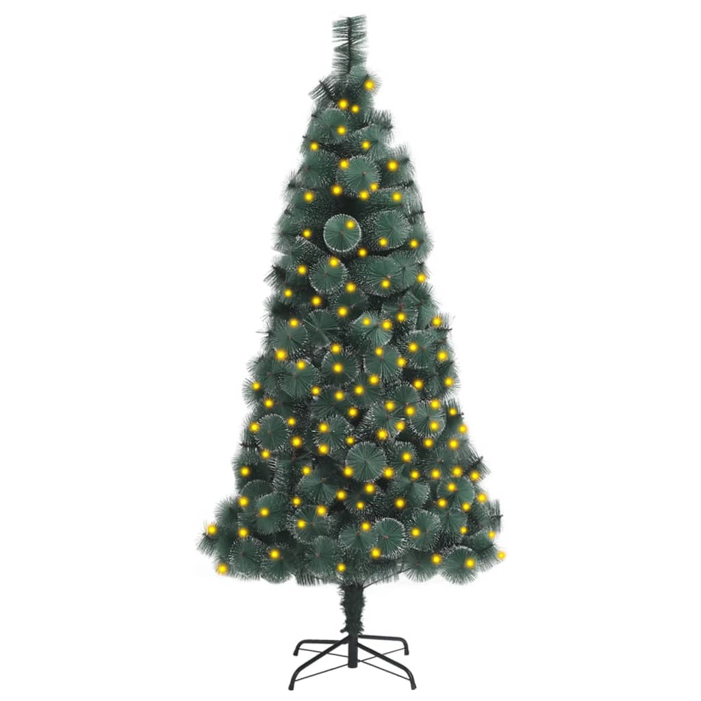 Kunstkerstboom Met Led's 120 Cm Pvc En Pe Groen