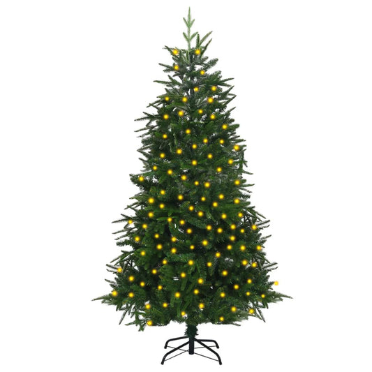 Kunstkerstboom Met Led's 180 Cm Pvc En Pe Groen