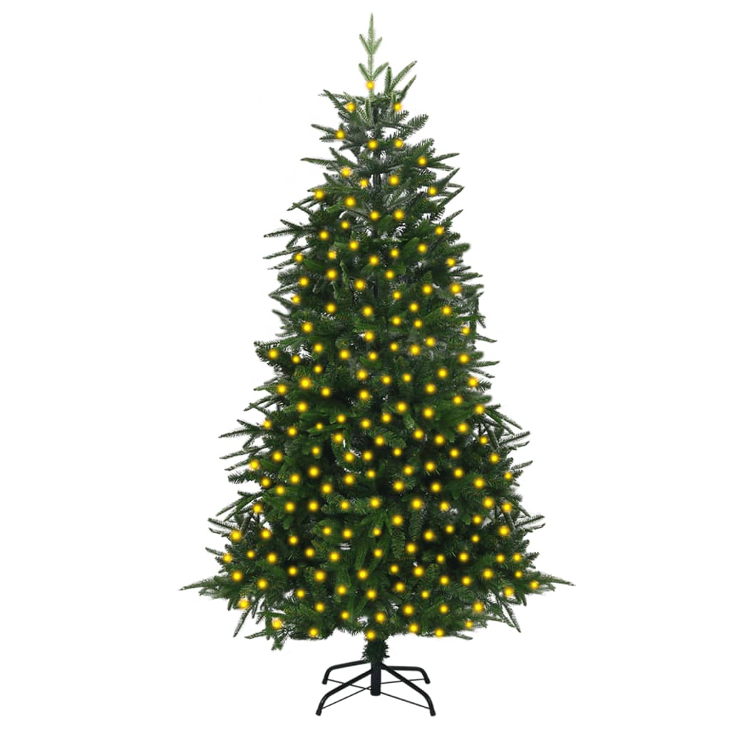 Kunstkerstboom Met Led's 210 Cm Pvc En Pe Groen
