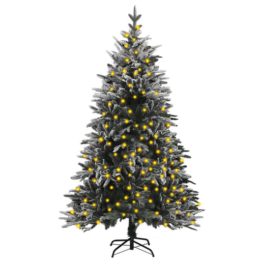 Kunstkerstboom Met Led's En Sneeuw 180 Cm Pvc En Pe
