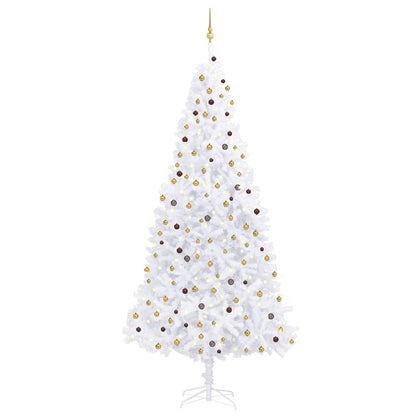Kunstkerstboom Met Led's En Kerstballen 300 Cm Wit
