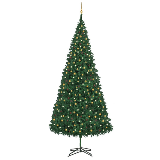 Kunstkerstboom Met Led's En Kerstballen 500 Cm Groen