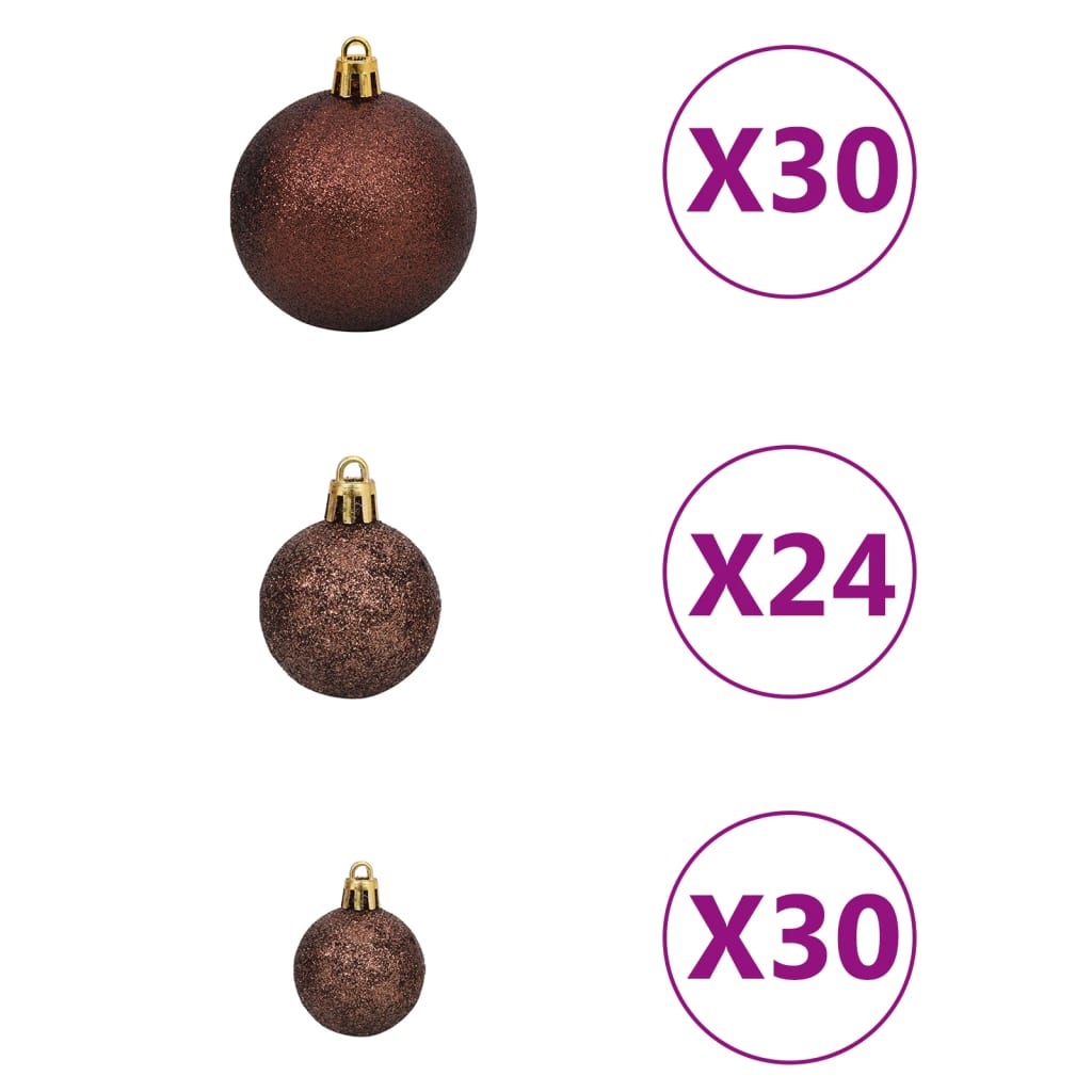 Kunstkerstboom Met Led's En Kerstballen 500 Cm Groen