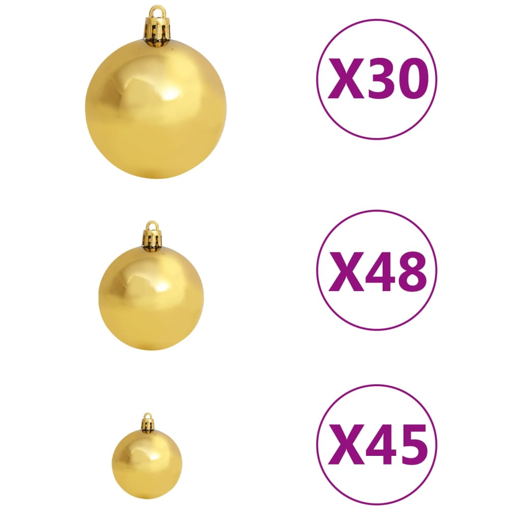 Kunstkerstboom Met Led's En Kerstballen 500 Cm Groen