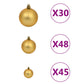 Kunstkerstboom Met Led's En Kerstballen 500 Cm Wit