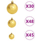 Kunstkerstboom Met Led's En Kerstballen 500 Cm Wit