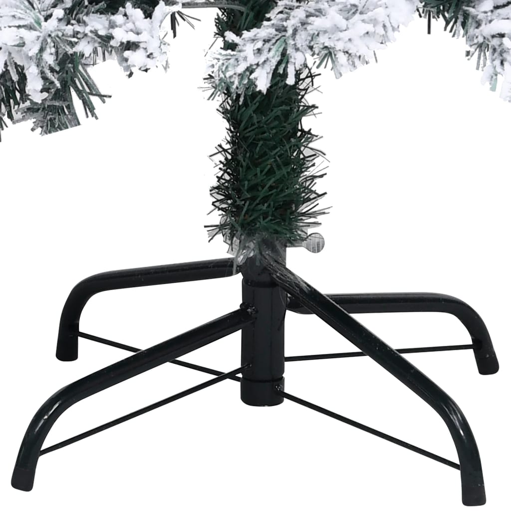 Kunstkerstboom Met Led's, Kerstballen En Sneeuw 300 Cm Groen