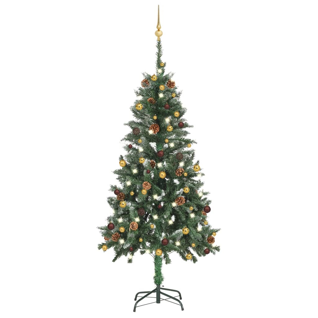 Kunstkerstboom Met Led's En Kerstballen 150 Cm