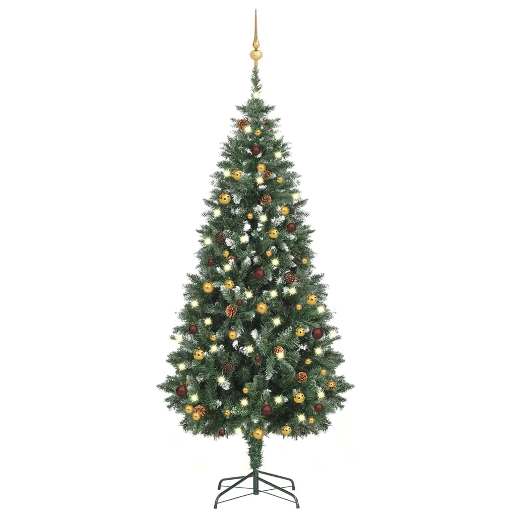 Kunstkerstboom Met Led's En Kerstballen 180 Cm