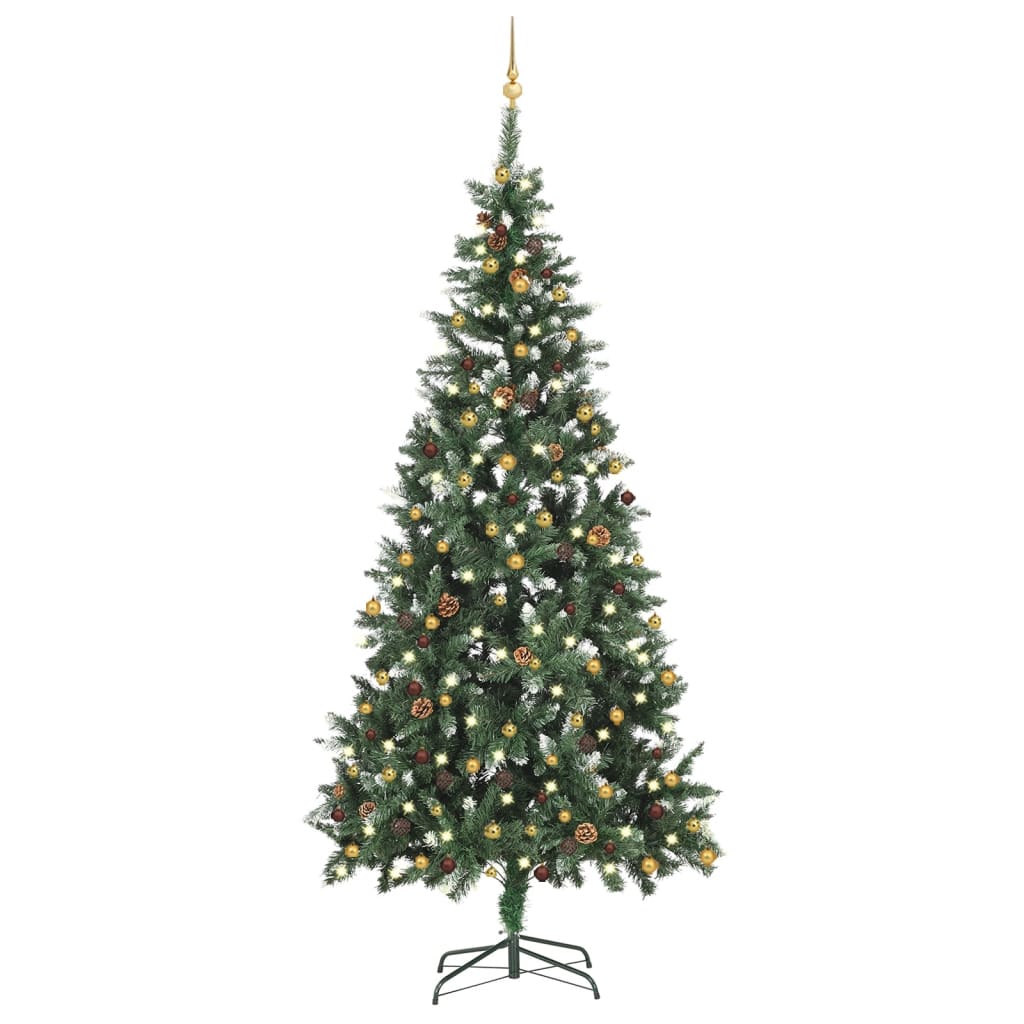 Kunstkerstboom Met Led's En Kerstballen 210 Cm
