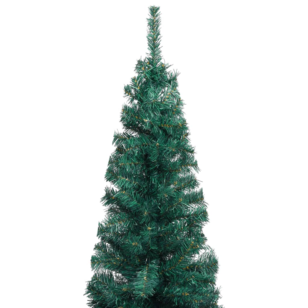 Kunstkerstboom Met Led's En Kerstballen Smal 120 Cm Groen