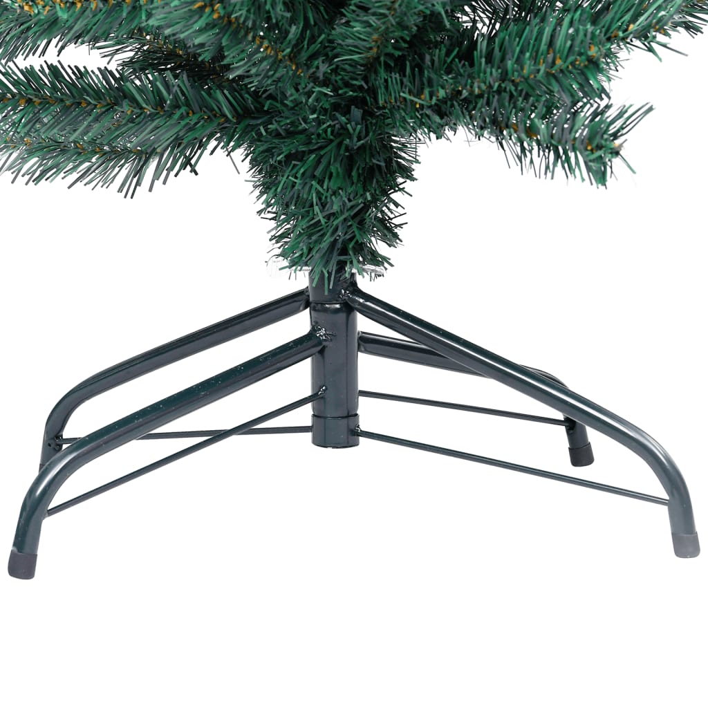 Kunstkerstboom Met Led's En Kerstballen Smal 120 Cm Groen