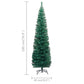 Kunstkerstboom Met Led's En Kerstballen Smal 180 Cm Groen