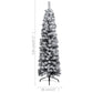 Kerstboom Met Led's En Kerstballen Smal 120 Cm Pvc Groen