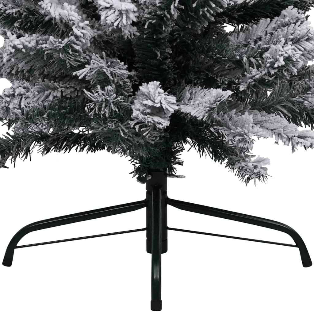 Kerstboom Met Led's En Kerstballen Smal 120 Cm Pvc Groen