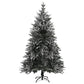 Kunstkerstboom Met Led's, Kerstballen En Sneeuw 120 Cm Pvc Pe