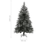 Kunstkerstboom Met Led's, Kerstballen En Sneeuw 210 Cm Pvc Pe