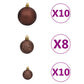 Kunstkerstboom Met Led's, Kerstballen En Sneeuw 210 Cm Pvc Pe
