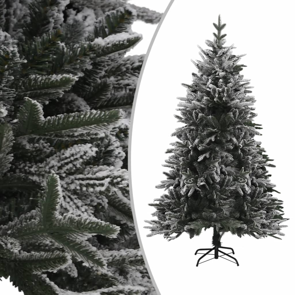 Kunstkerstboom Met Led's, Kerstballen En Sneeuw 240 Cm Pvc Pe