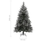 Kunstkerstboom Met Led's, Kerstballen En Sneeuw 240 Cm Pvc Pe
