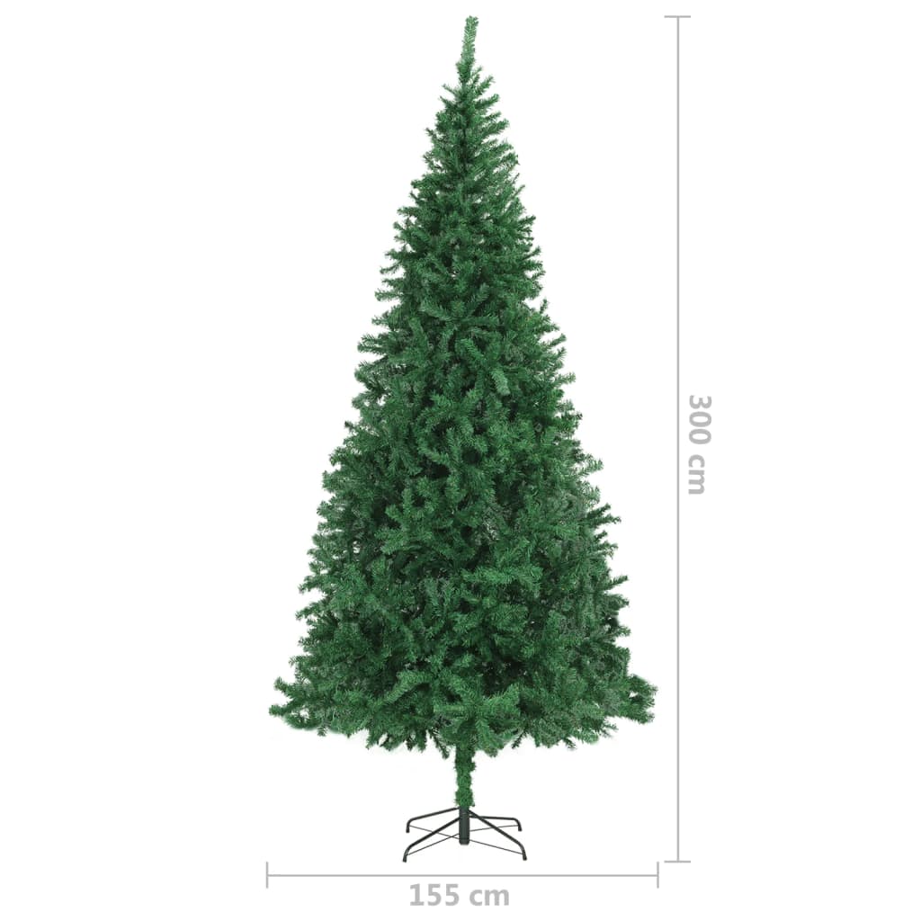 Kunstkerstboom Met Led's En Kerstballen 300 Cm Groen