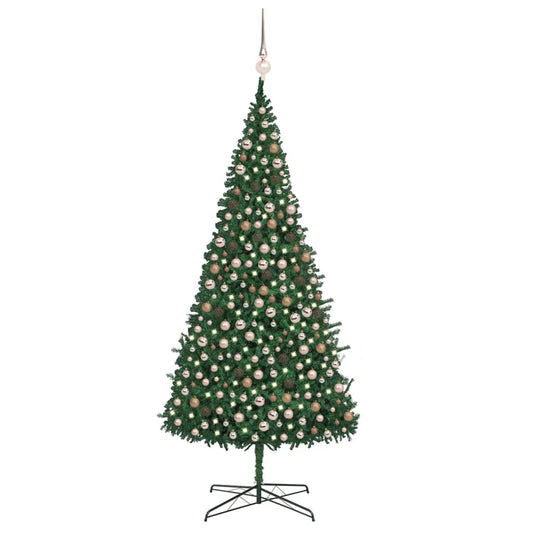 Kunstkerstboom Met Led's En Kerstballen 400 Cm Groen