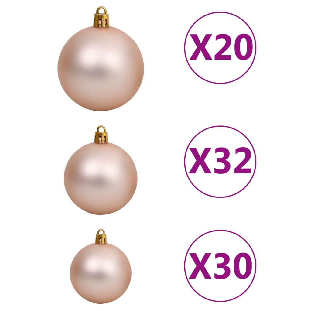 Kunstkerstboom Met Led's En Kerstballen 400 Cm Groen