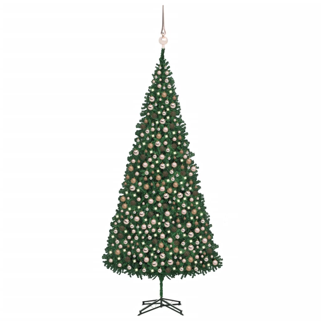 Kunstkerstboom Met Led's En Kerstballen 500 Cm Groen