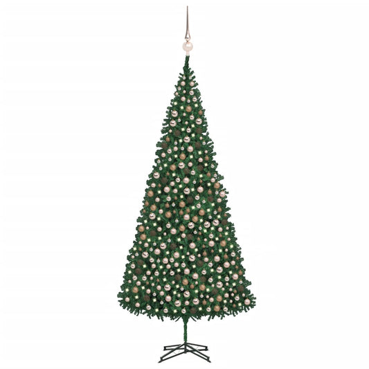 Kunstkerstboom Met Led's En Kerstballen 500 Cm Groen
