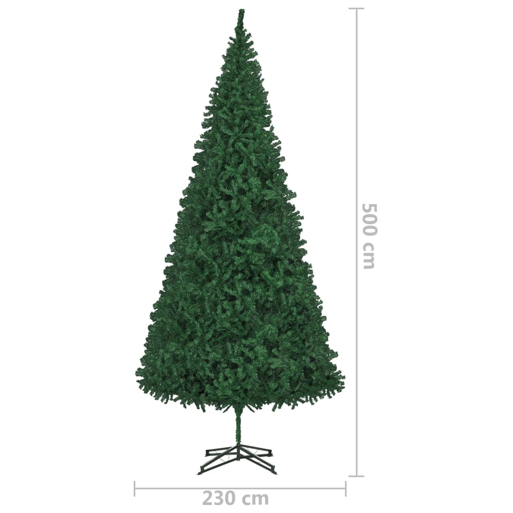 Kunstkerstboom Met Led's En Kerstballen 500 Cm Groen