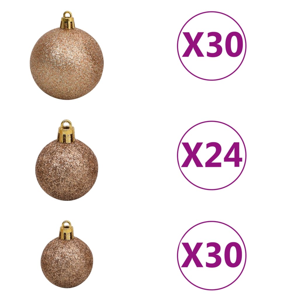Kunstkerstboom Met Led's En Kerstballen 500 Cm Groen