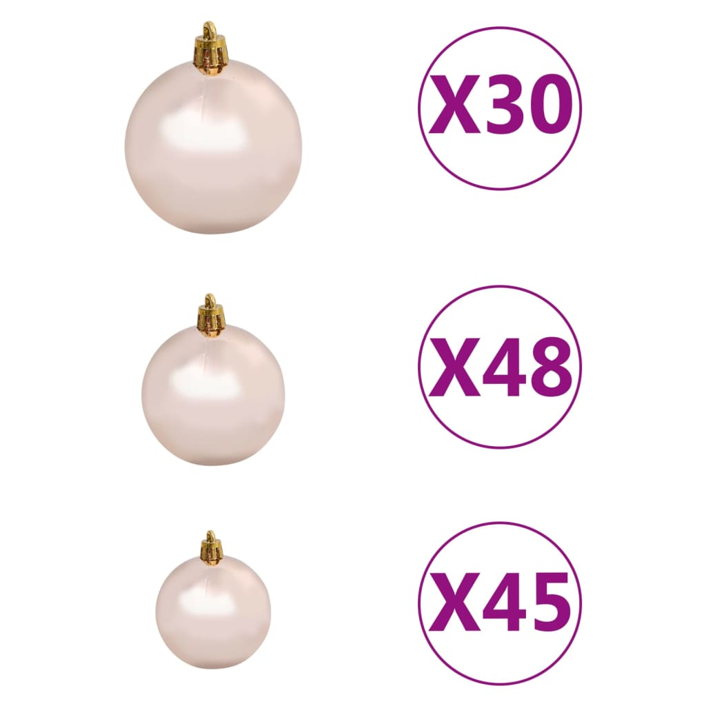 Kunstkerstboom Met Led's En Kerstballen 500 Cm Groen