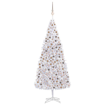 Kunstkerstboom Met Led's En Kerstballen 500 Cm Wit