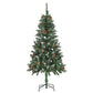 Kunstkerstboom Met Led's, Kerstballen En Dennenappels 150 Cm