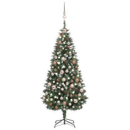 Kunstkerstboom Met Led's, Kerstballen En Dennenappels 180 Cm
