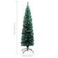 Kunstkerstboom Met Led's En Kerstballen Smal 150 Cm Groen