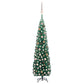 Kunstkerstboom Met Led's En Kerstballen Smal 210 Cm Groen