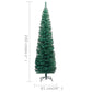 Kunstkerstboom Met Led's En Kerstballen Smal 240 Cm Groen