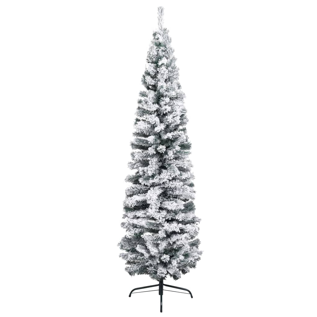 Kunstkerstboom Met Led's En Kerstballen Smal 180 Cm Groen