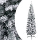 Kunstkerstboom Met Led's En Kerstballen Smal 240 Cm Groen