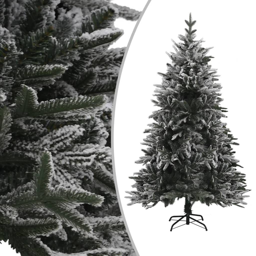 Kunstkerstboom Led's, Kerstballen En Sneeuw Pvc En Pe 240 Cm