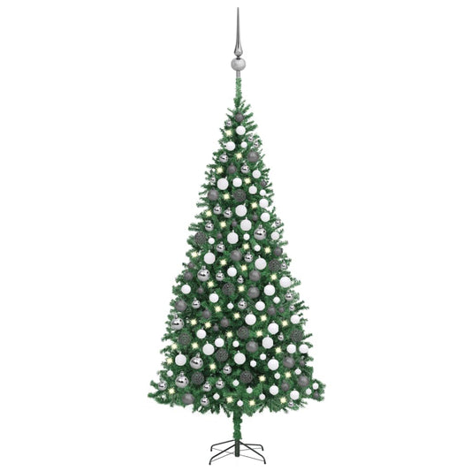 Kunstkerstboom Met Led's En Kerstballen 300 Cm Groen