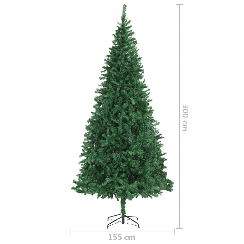 Kunstkerstboom Met Led's En Kerstballen 300 Cm Groen