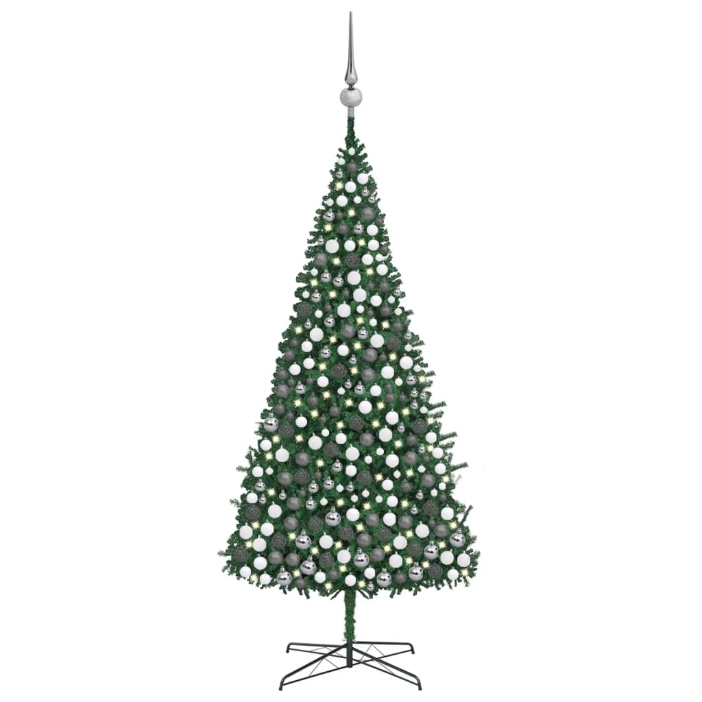 Kunstkerstboom Met Led's En Kerstballen 400 Cm Groen