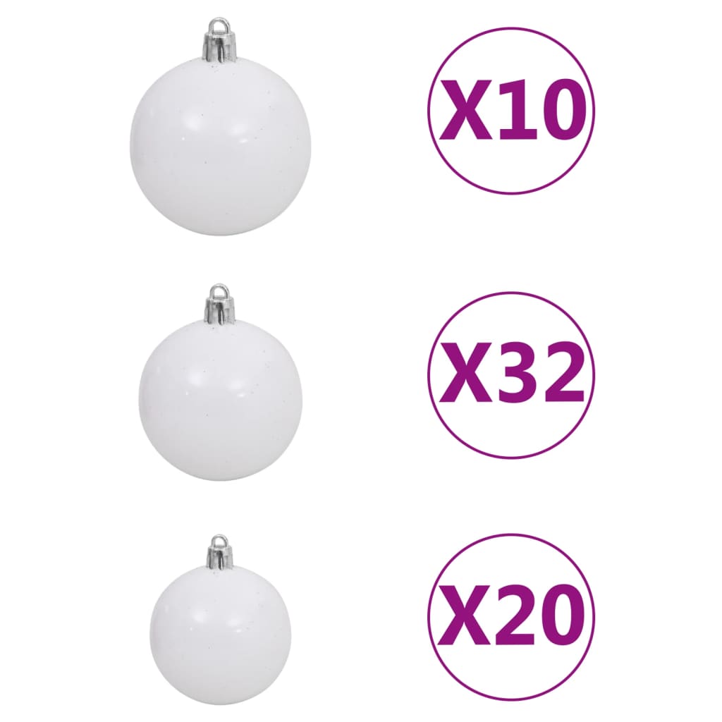 Kunstkerstboom Met Led's En Kerstballen 400 Cm Groen