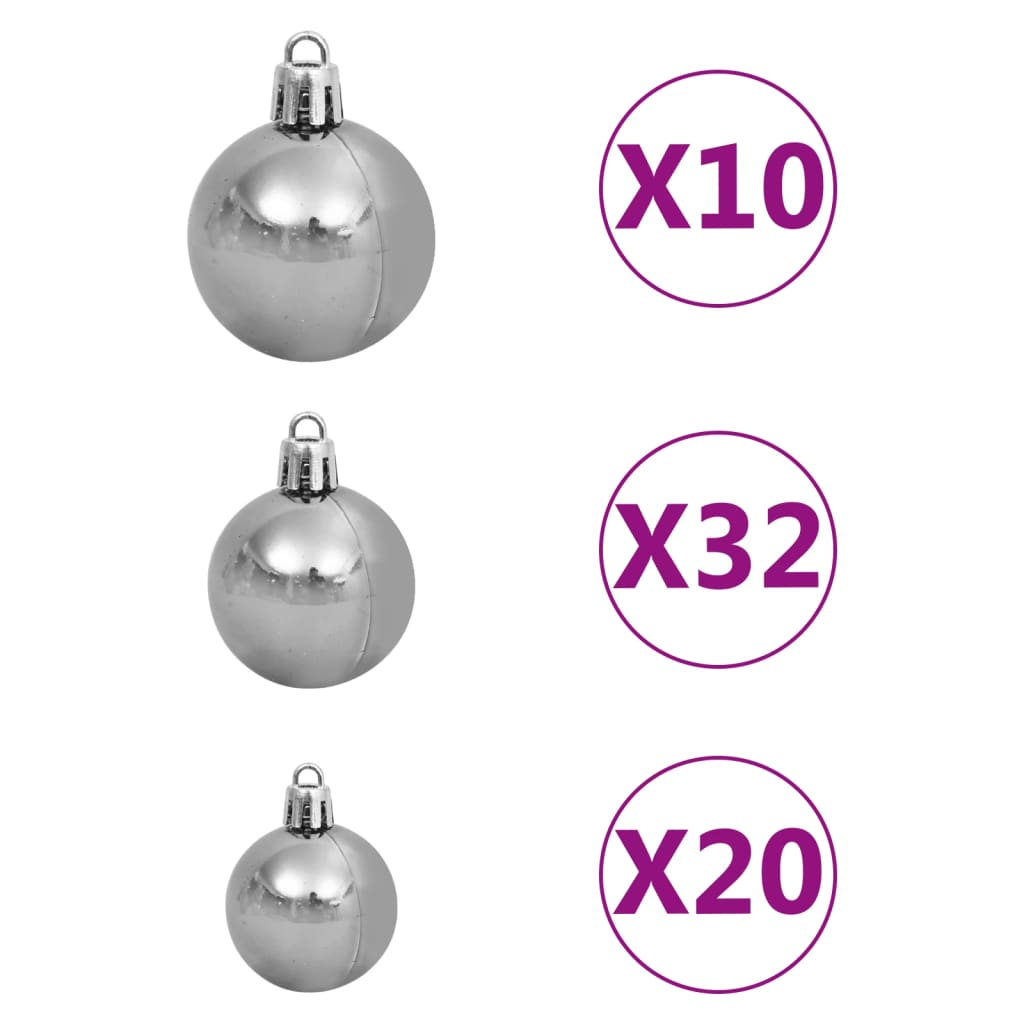 Kunstkerstboom Met Led's En Kerstballen 400 Cm Groen
